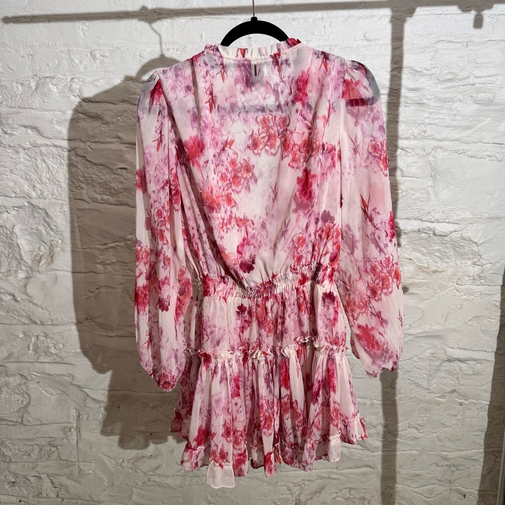 Misa Los Angeles Lorena Dress in Abstract Rose Flora - Picture 7 of 12
